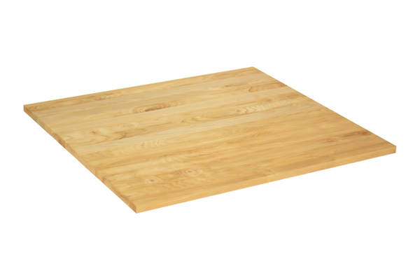 Blat stołowy z litego drewna jesionu – 80x80x2,6cm