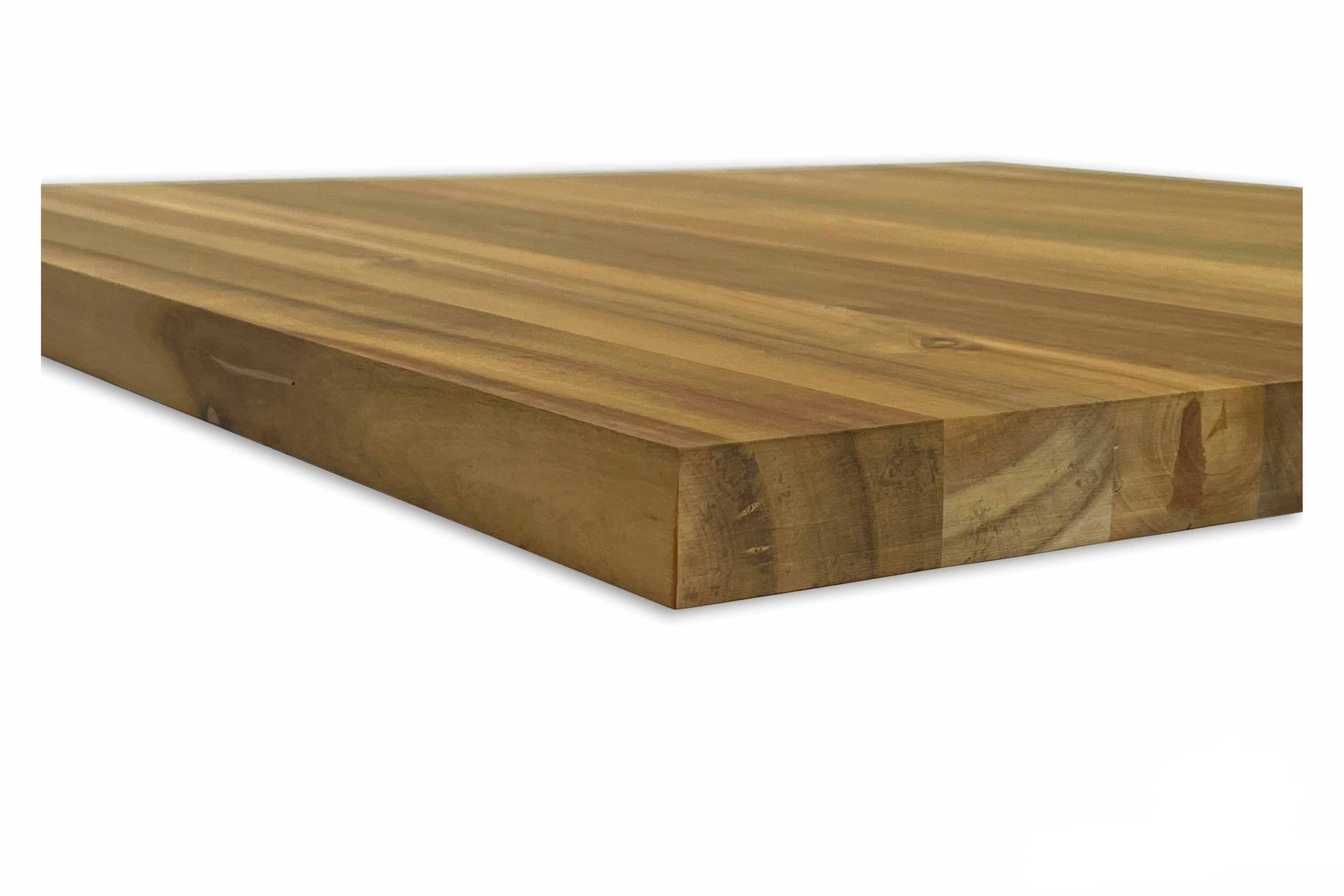 Solid Acacia Square Table Top - 65x63x3.5cm