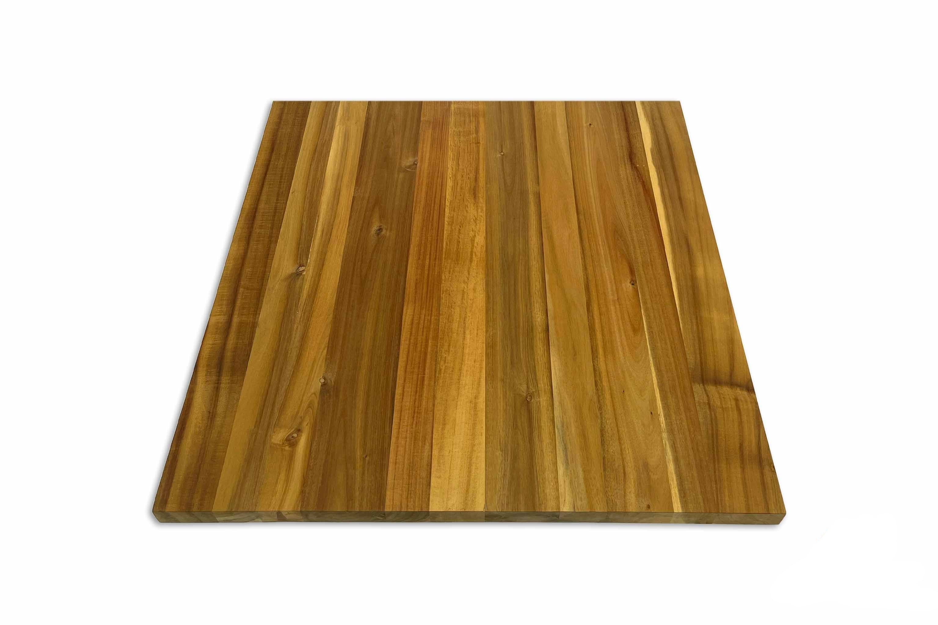 Solid Acacia Square Table Top - 80x80x3.8cm