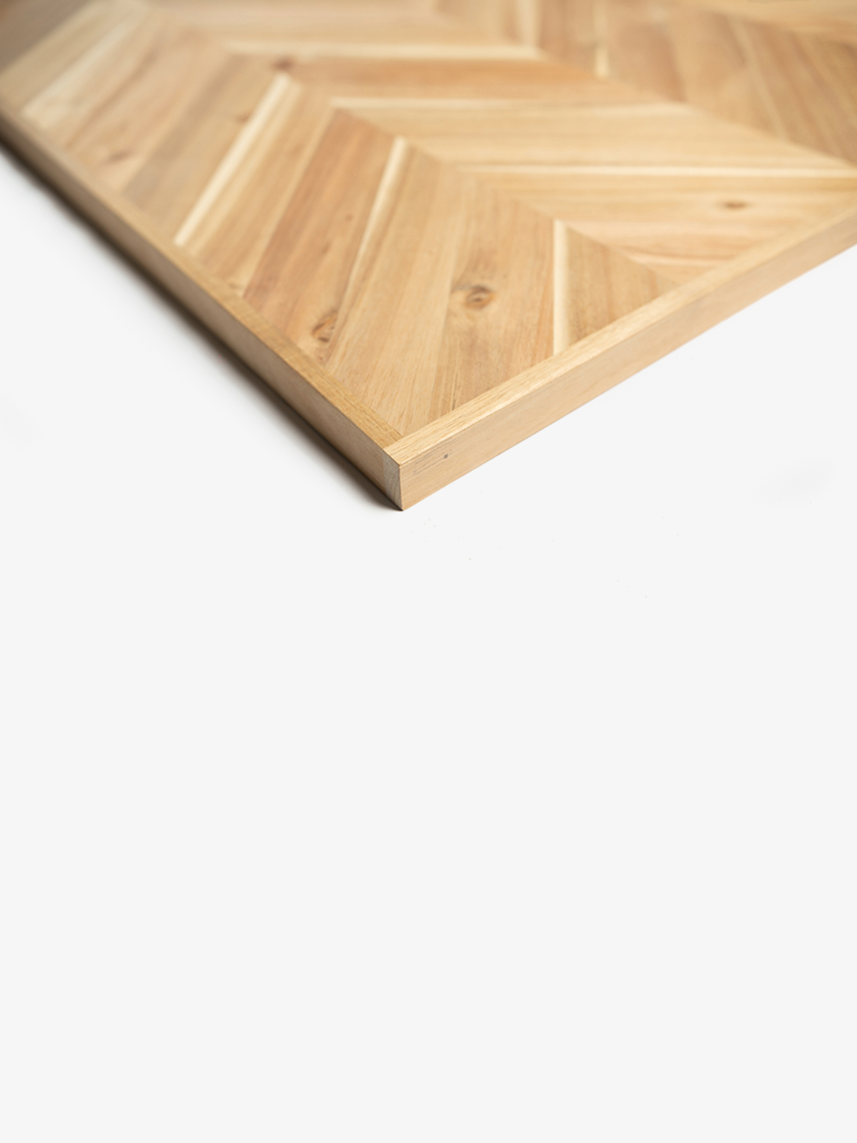 Chevron Acacia Countertop - 249x63.5x3.6cm