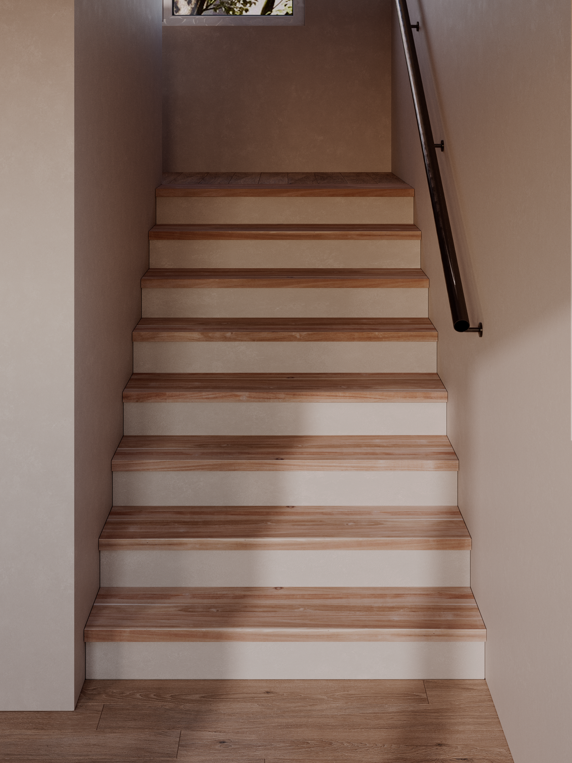 Stopień Schodowy Akacja Lity - 123x33x3,8 cm