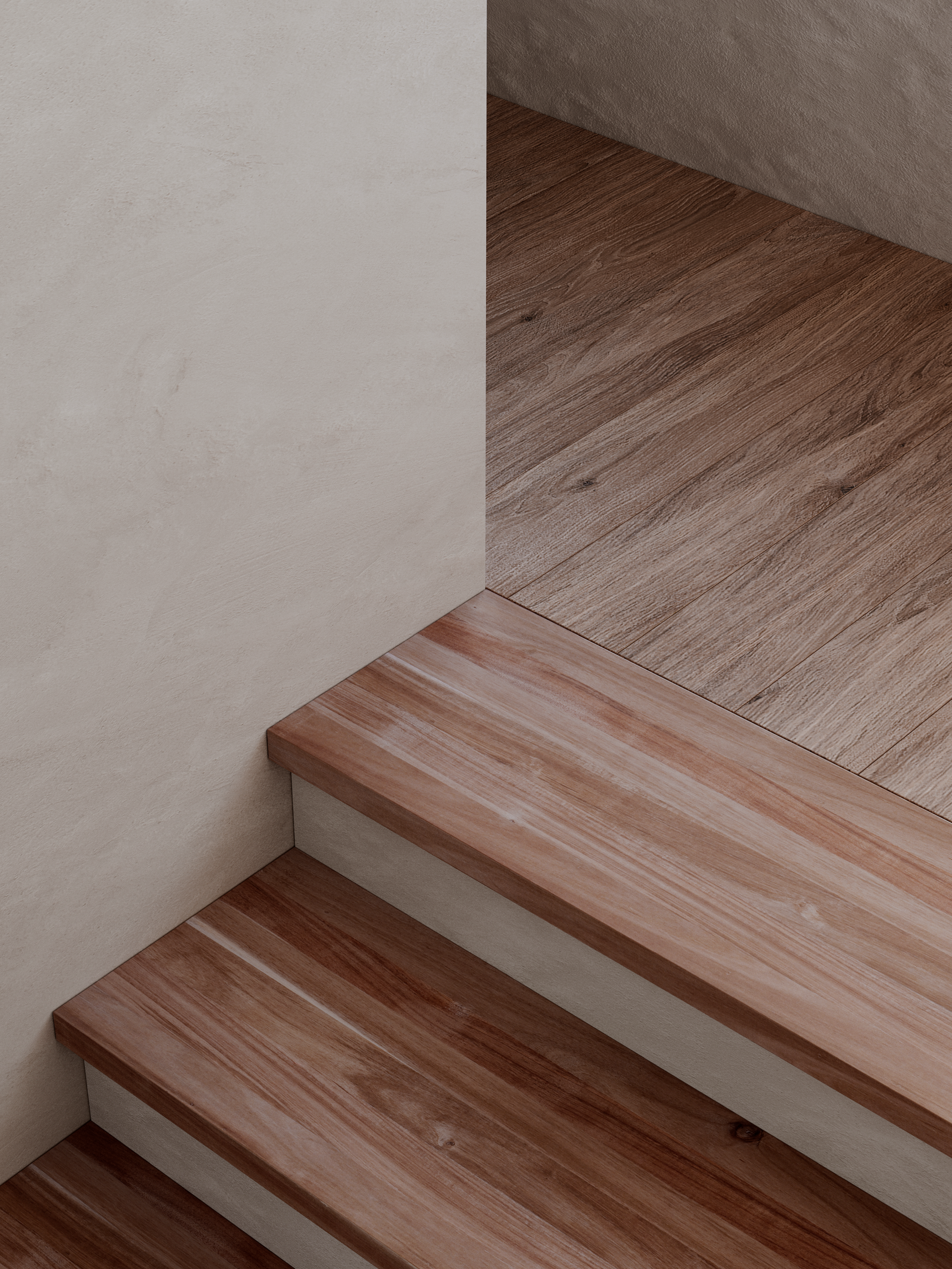 Solid Acacia Stairs - 110x30x3.8cm