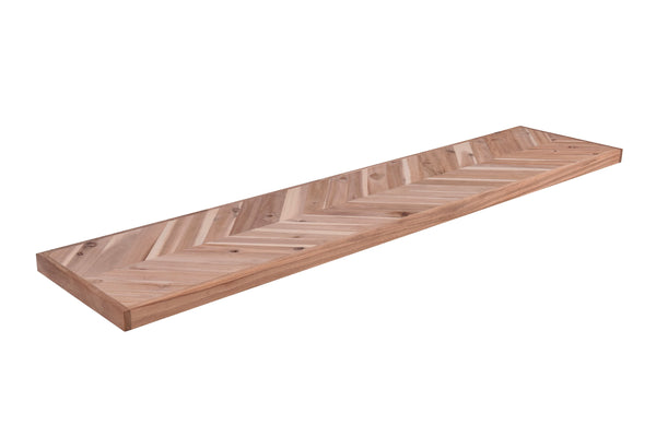 Parapet akacja w jodełkę 153x33x3,8cm – widok produktu na białym tle