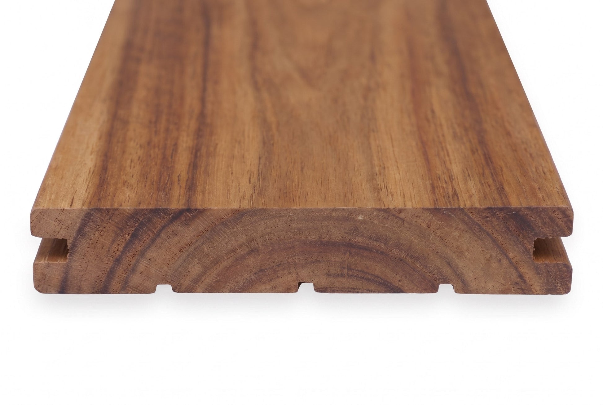 Termoakacja 200x12x2cm – czoło deski z rowkami montażowymi