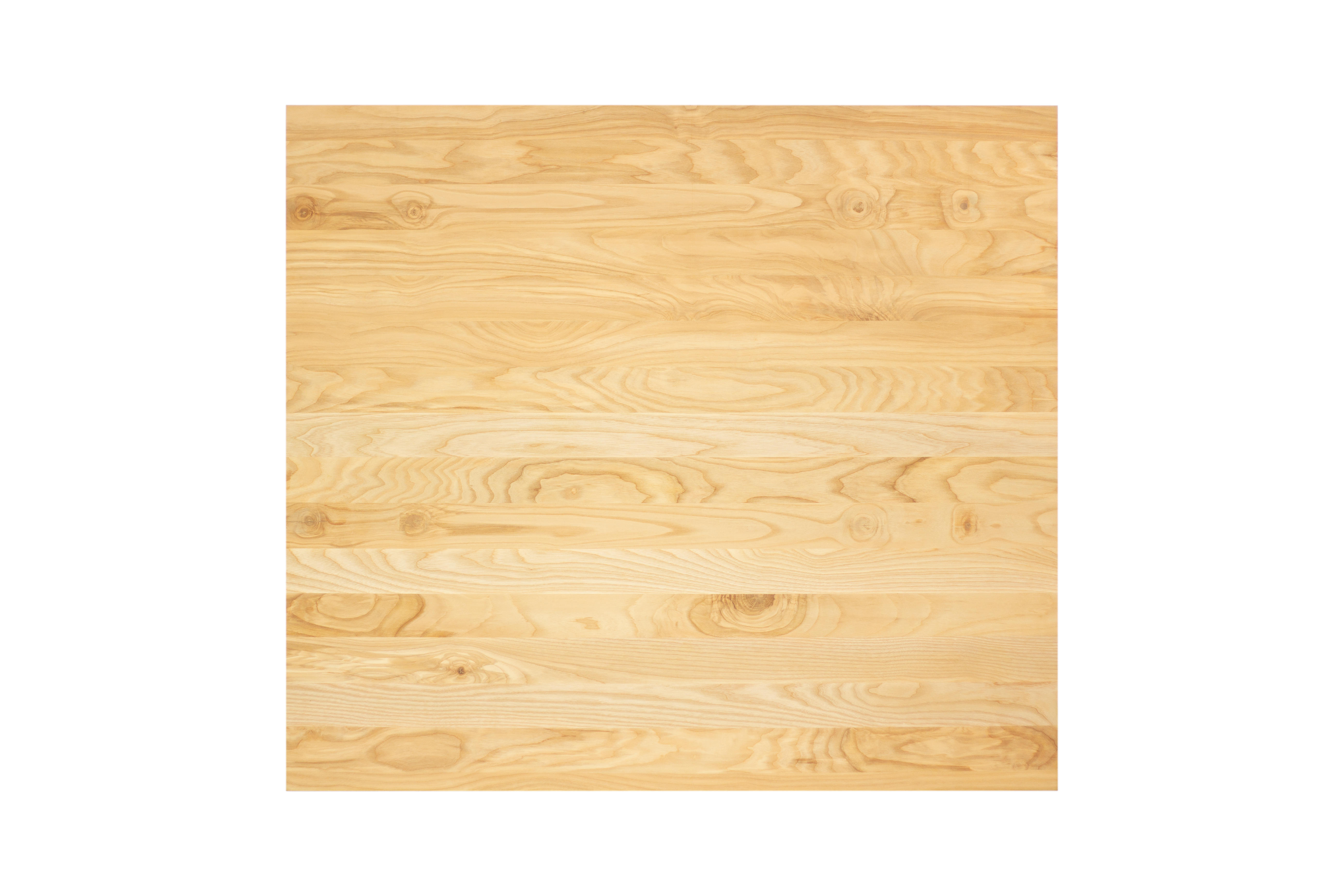 Solid Ash Square Tabletop - 80x80x3.8cm