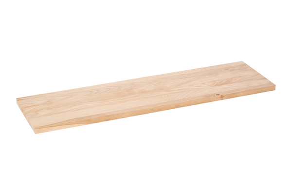 Stopień schodowy jesion 110x30x3cm – widok produktu na białym tle