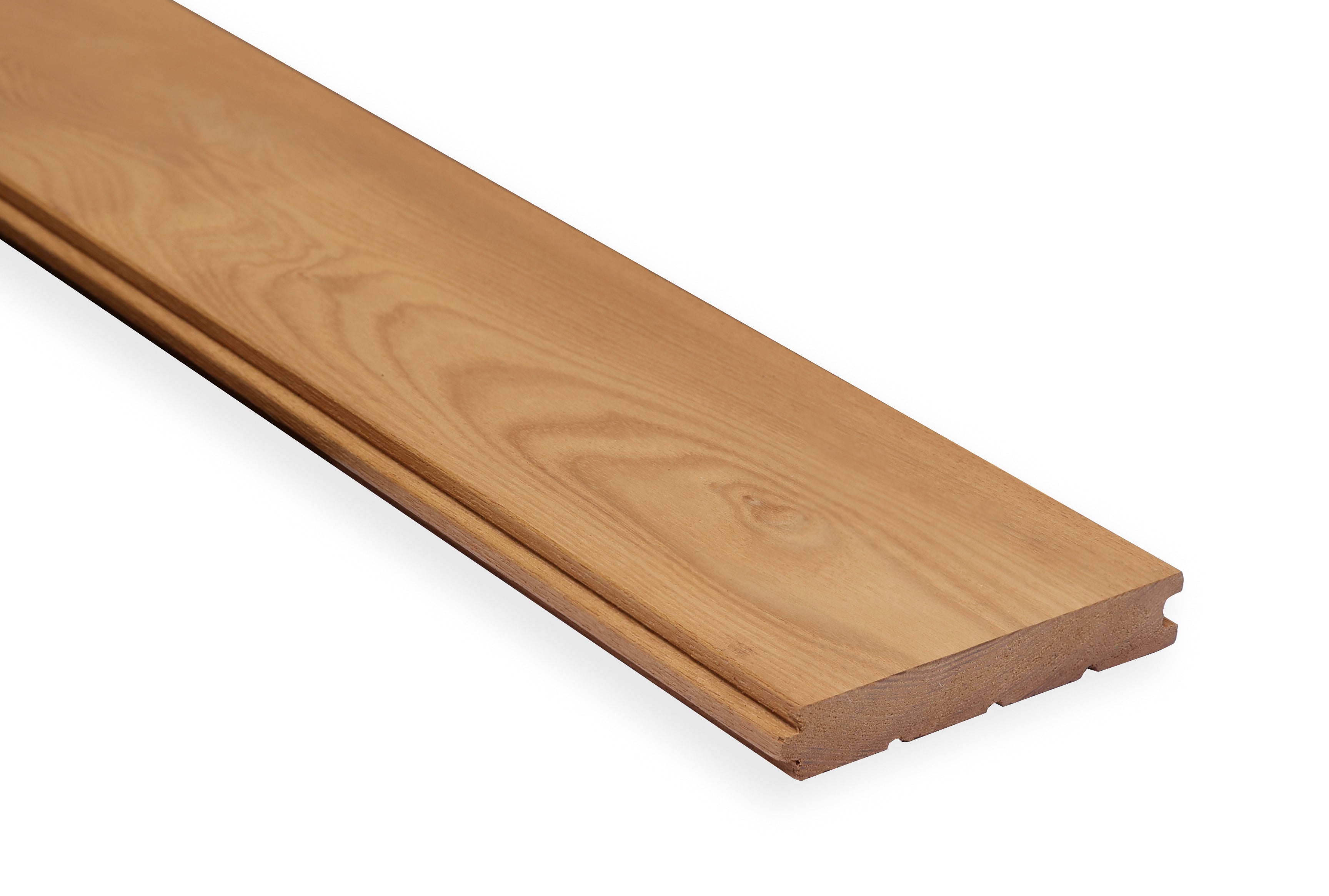 Deska Elewacyjna Termo Jesion Gładka, Pióro-Wpust - 240x14x2cm