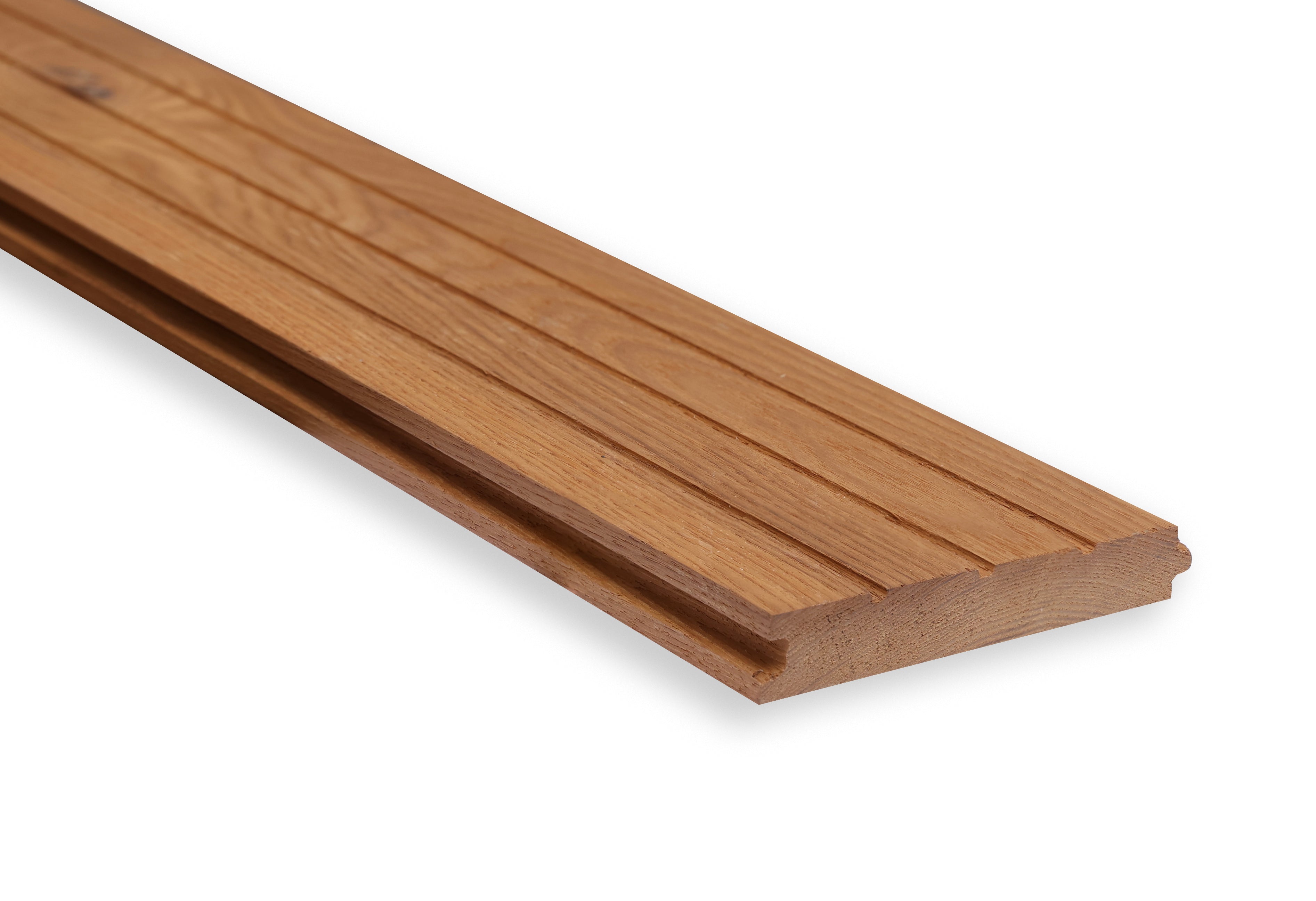 Deska Elewacyjna Termo Jesion Gładka, Pióro-Wpust - 240x11x2cm 